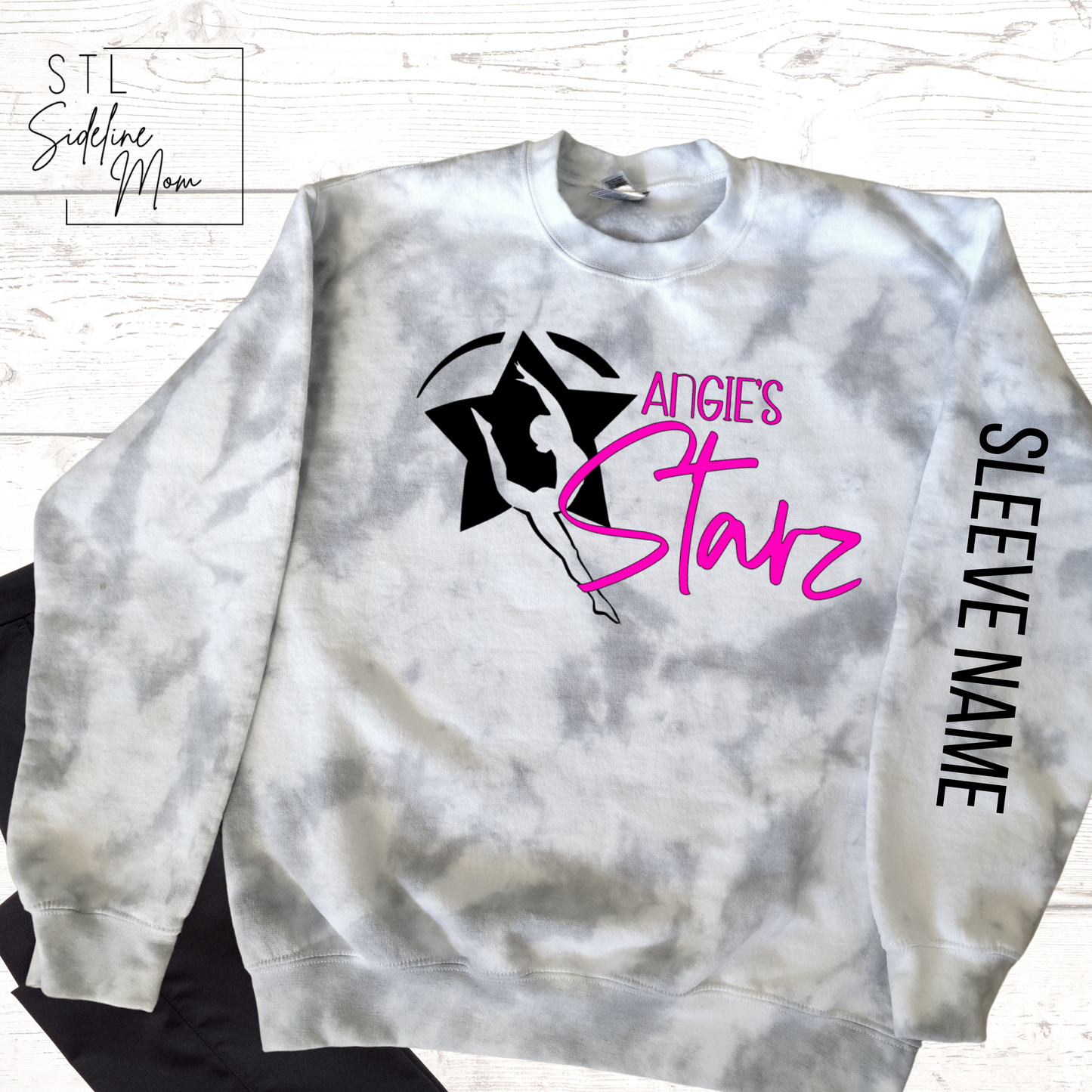 Angie's Stars Tie-Dye Crewneck