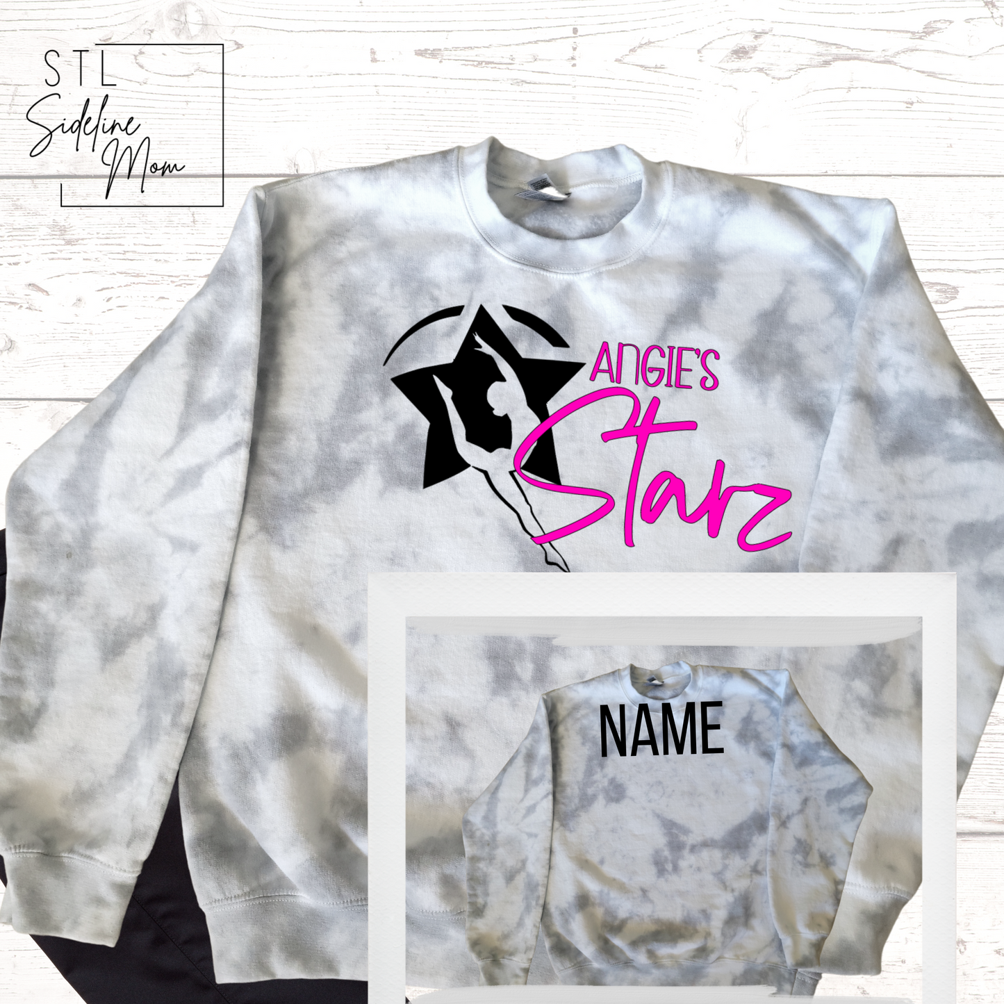 Angie's Stars Tie-Dye Crewneck