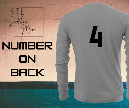 Number Only On Back