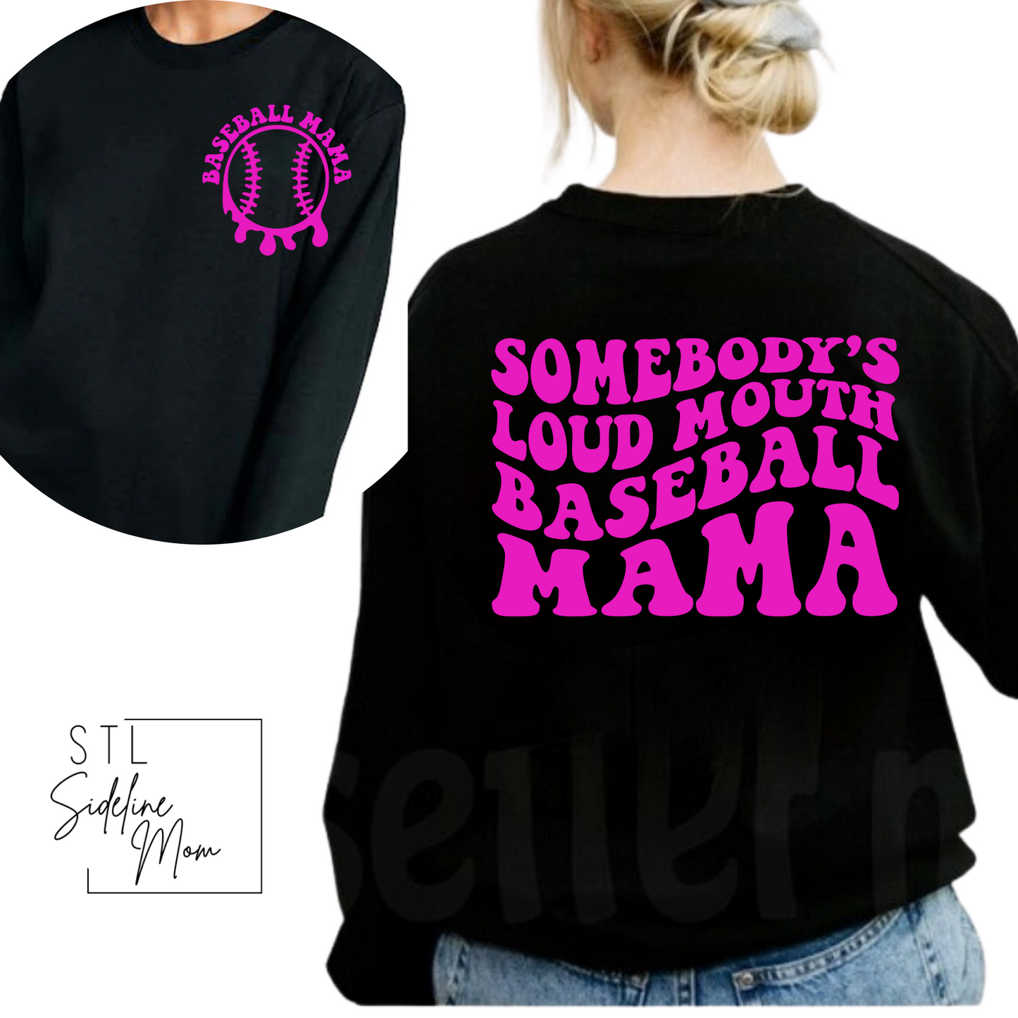 Loud Mouth Baseball Mom